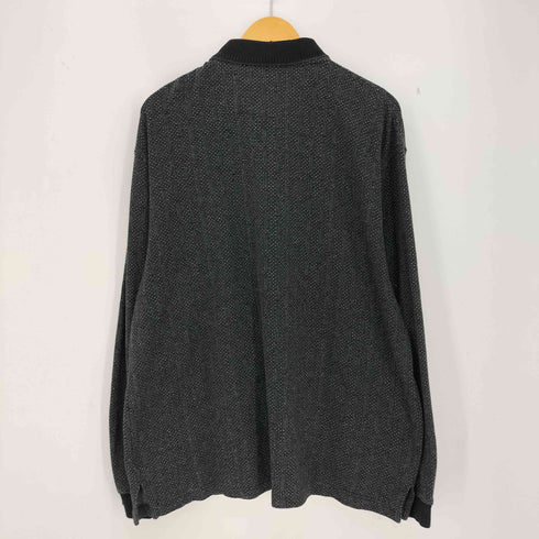 NATURALIFE 総柄 コットンポリ ポロシャツ メンズ import:XL